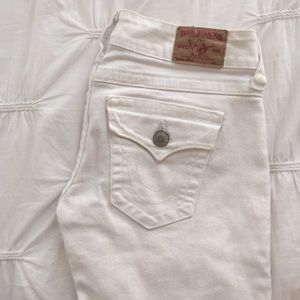 True religion white jeans