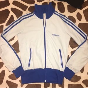 BABY BLUE ADIDAS TRACK SUIT TOP