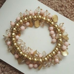 Bracelet set 🗝pink, gold, black🗝