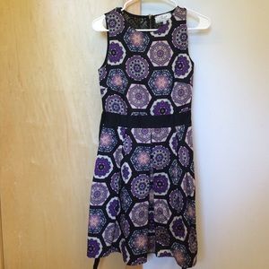 Modcloth purple snowflake lace dress