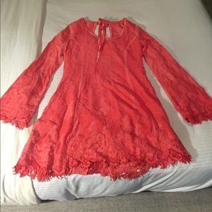 Long sleeve bohemian dress