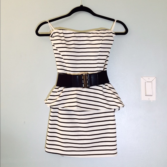 G by Guess Joni Peplum Tube Dress