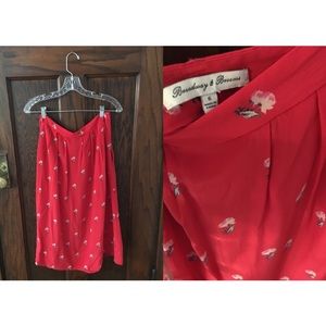 Madewell silk midi skirt Broadway & Broome sz 6