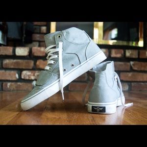 Grey High Rise Shoes