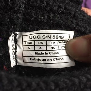 UGG Shoes - Black Knit Uggs UGG Shoes - Black Knit Uggs