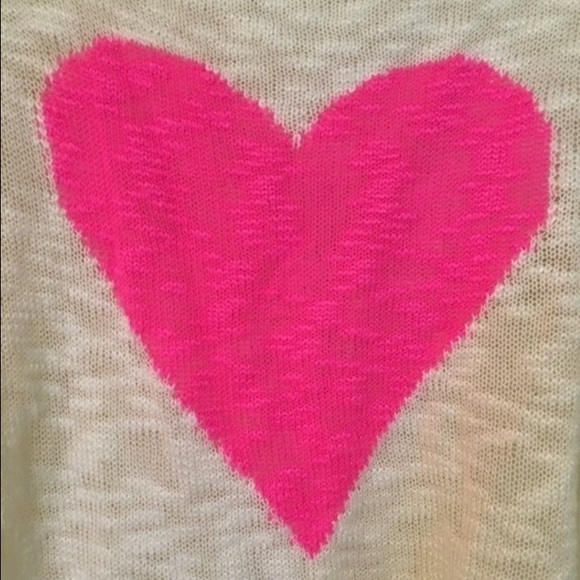 Xhilaration Cream Heart-Detailed Sweater - Picture 2 of 4