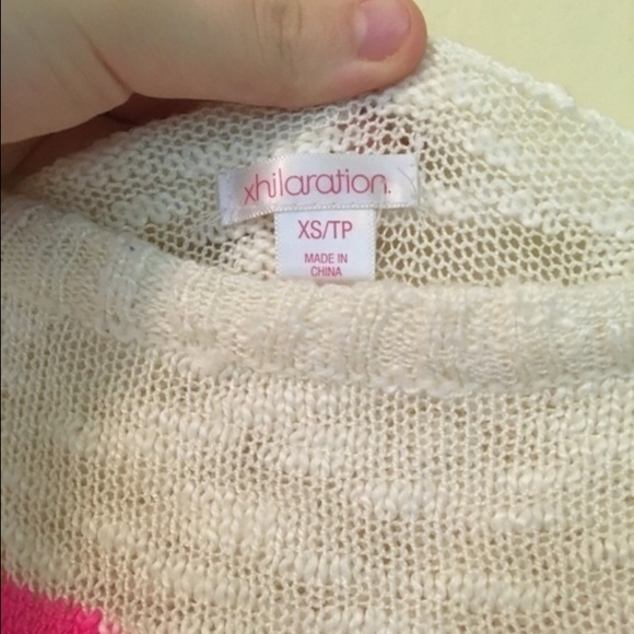 Xhilaration Cream Heart-Detailed Sweater - Picture 3 of 4