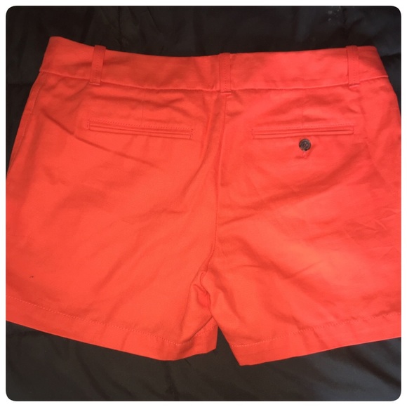 Bright Orange Shorts Sz 8 JCrew - Picture 2 of 3