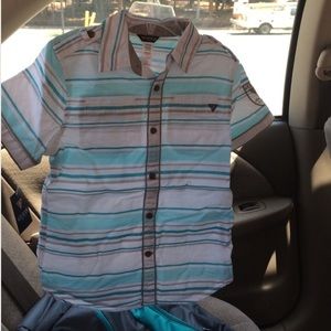 GUESS Boy's Short Sleeve Button Up Size 8