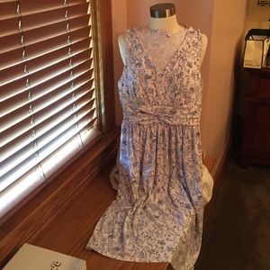 Fresh Produce M navy/white sundress.