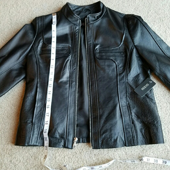 Guess Leather Jacket Size S