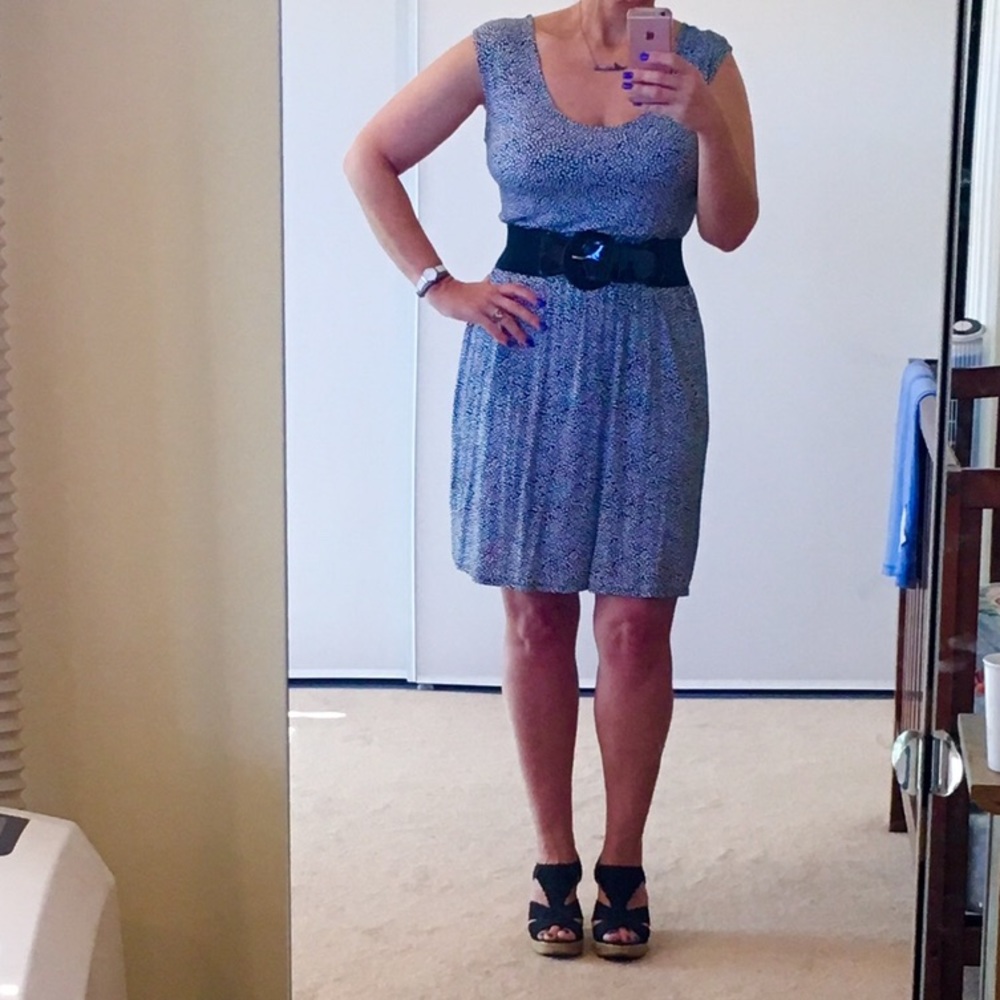 A.N.A. Black and white sleeveless sundress - sz M