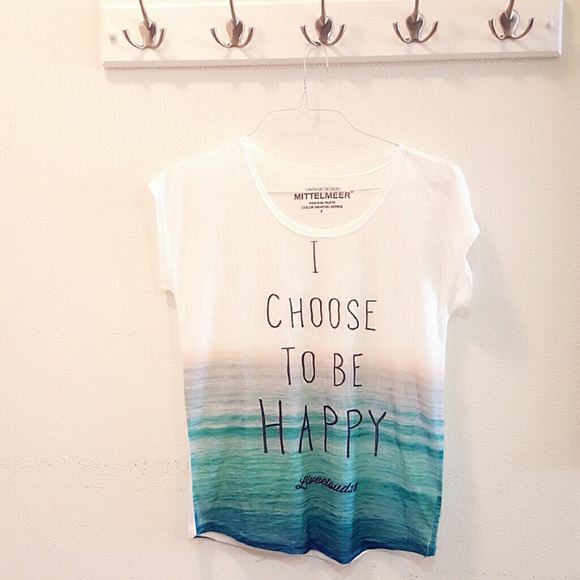 SALE "Choose to be happy" t-shirt - Picture 2 of 3