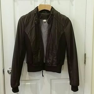Anthropologie Brown Biker Jacket