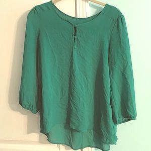 Green blouse from Forever 21.