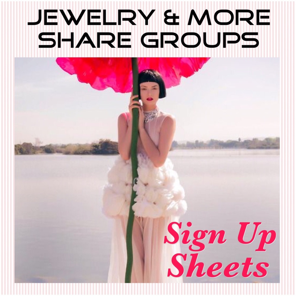 💍Jewelry & More Share Group Sign Up Sheets💍