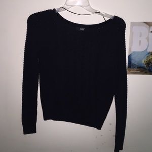 All black sweater ( scoop neck )