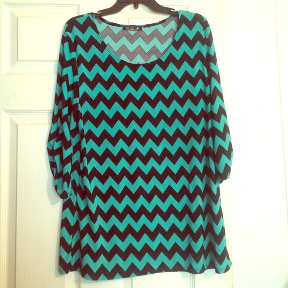 Fun Chevron Print Blouse