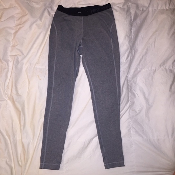 Nike Pants - Light Gray Nike Pro Leggings