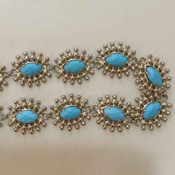 ✨SOLD✨Beautiful KendraScott Turquoise LinkNecklace - Picture 2 of 4