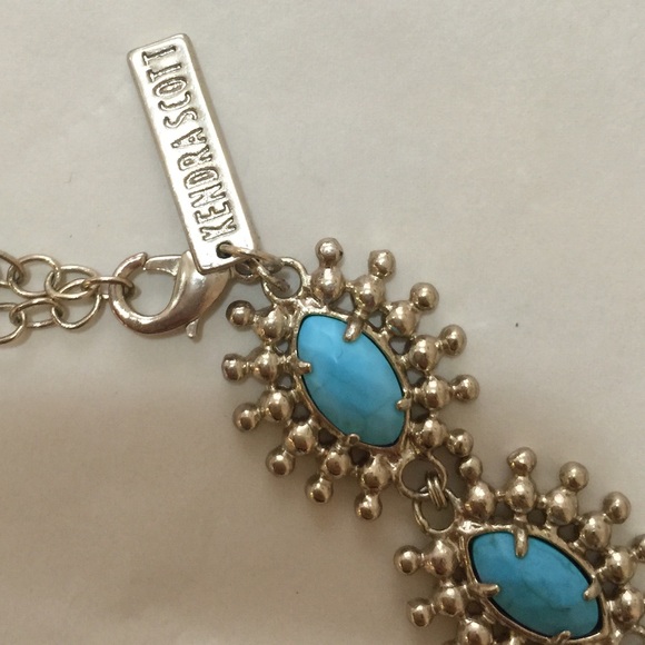 ✨SOLD✨Beautiful KendraScott Turquoise LinkNecklace - Picture 3 of 4