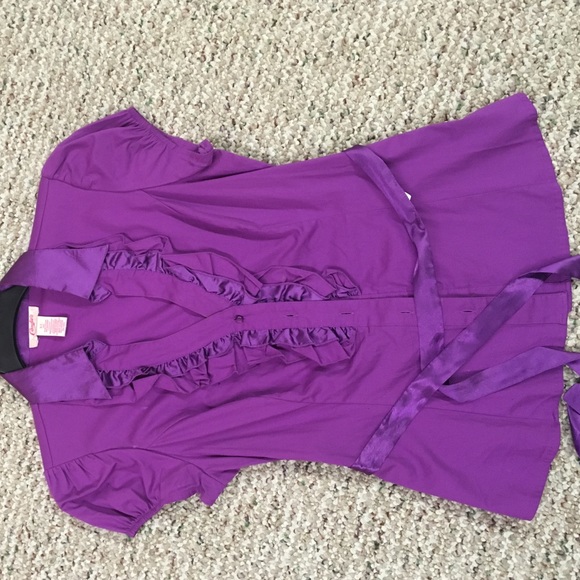 Candies Button Down Blousse - Picture 1 of 3