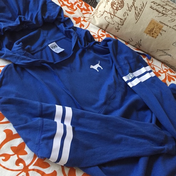 Victoria's Secret Tops - VS Baseball style L/S Hooded tee