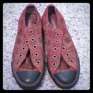 Plaid Converse Chuck Taylor Low Tops