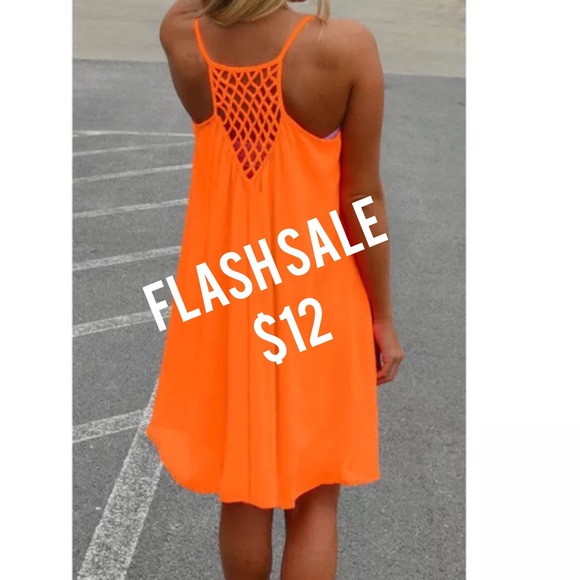 Boutique Other - ☀️⛱BEACH COVERUP-DRESS-ORANGE-NWT⛱☀️
