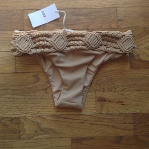 Nude Macrame Bikini Bottoms