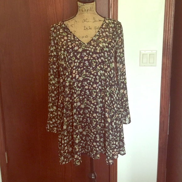 Floral shift dress
