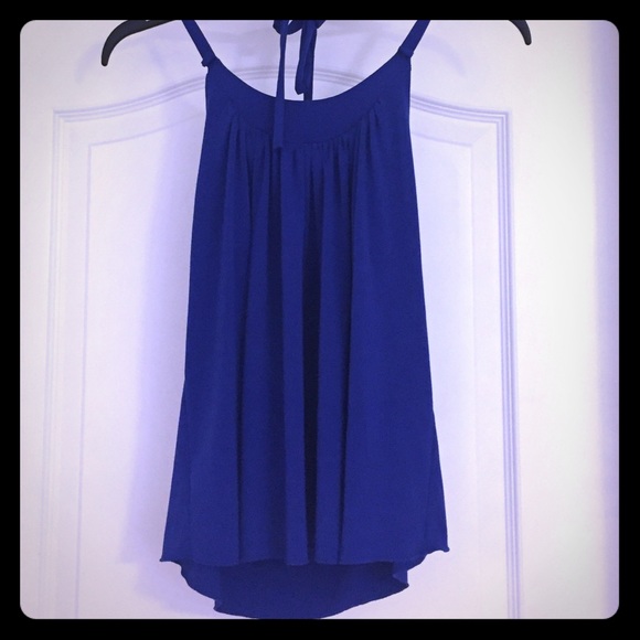 Royal Blue Halter Top