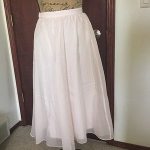 Chiffon midi skirt