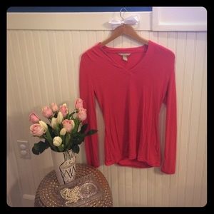 Banana Republic pink long sleeve shirt