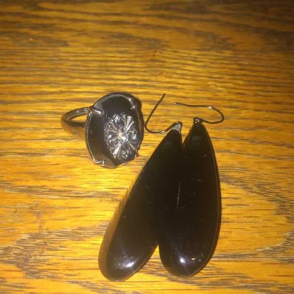 Earrings and ring set