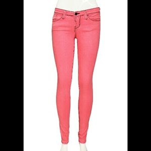 Black stitch skinny jeans