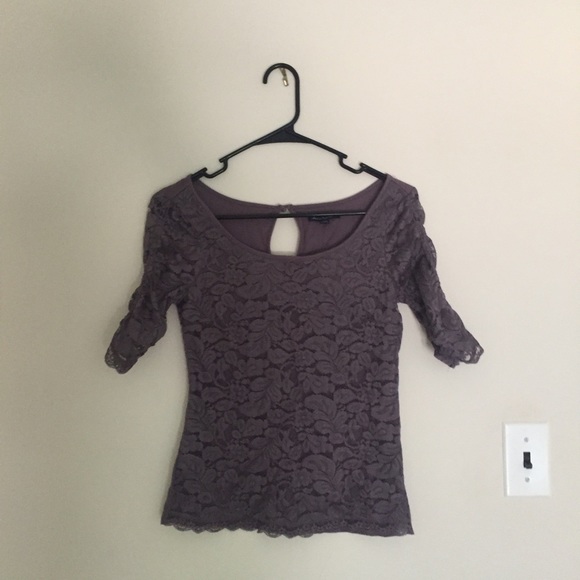 Purple Lace Top