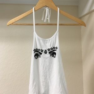 Brandy Melville " sachi eyes" halter top
