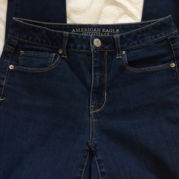 AEO High Rise Stretch Skinny Jeans size 8 short