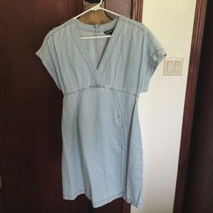Chambray mini dress