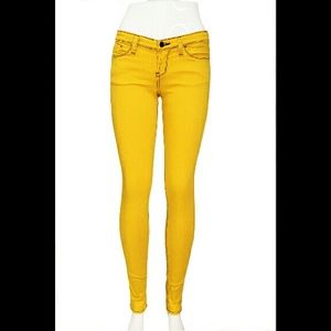 Black stitch skinny jeans