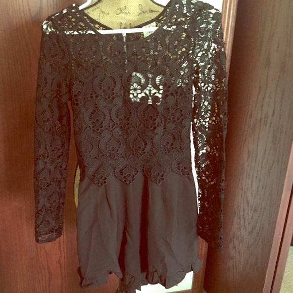 Dresses & Skirts - Black lace romper