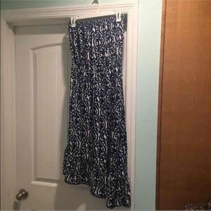 Escapada strapless dress