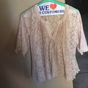 thin crochet type blouse