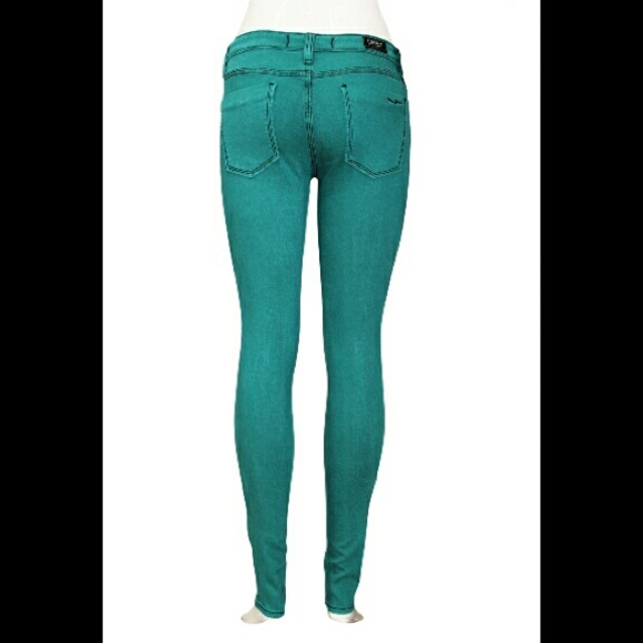 Black stitch skinny jeans - Picture 2 of 2