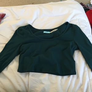 Urban outfitters long sleeve crop top