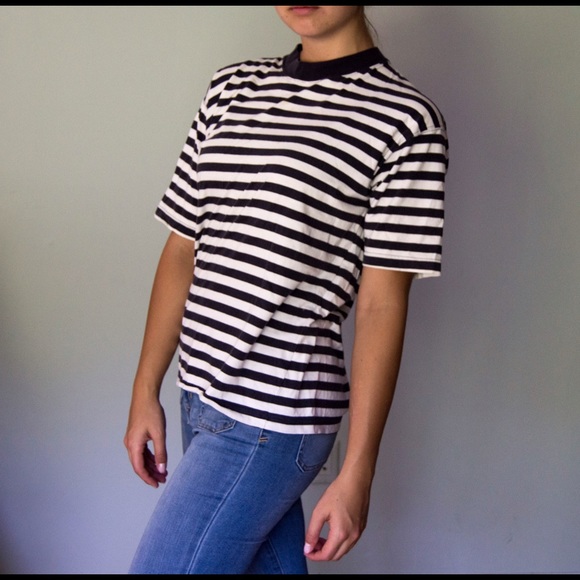 Blue & White Stripped Shirt