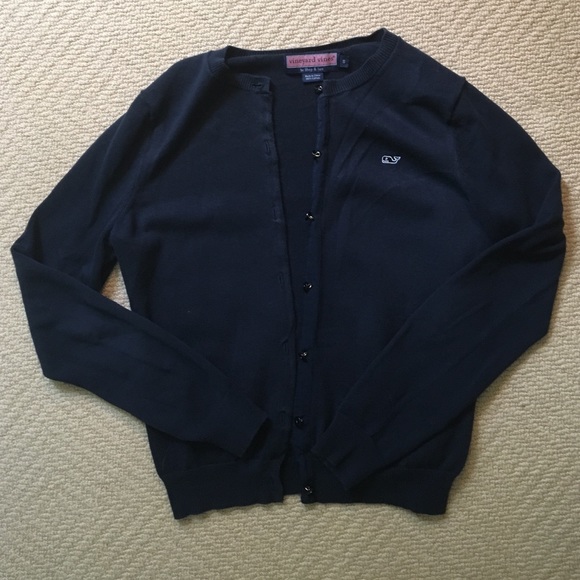 Navy Vineyard Vines Cardigan- Small
