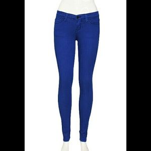 Black stitch skinny jeans