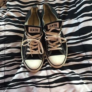 Black and white converse